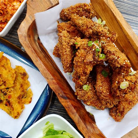 Korean chicken nyc - Tada Korean Fried Chicken & More. We think Korean fried chicken is food for the Seoul. See our full menu here. Available for dine in, pick up, or delivery. Seamless. UberEats. Postmates. Grubhub. Visit us at 70 …